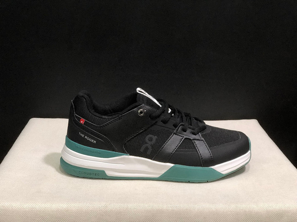 On The Roger Clubhouse Pro Sneakers in Black Green - product image from the listing.