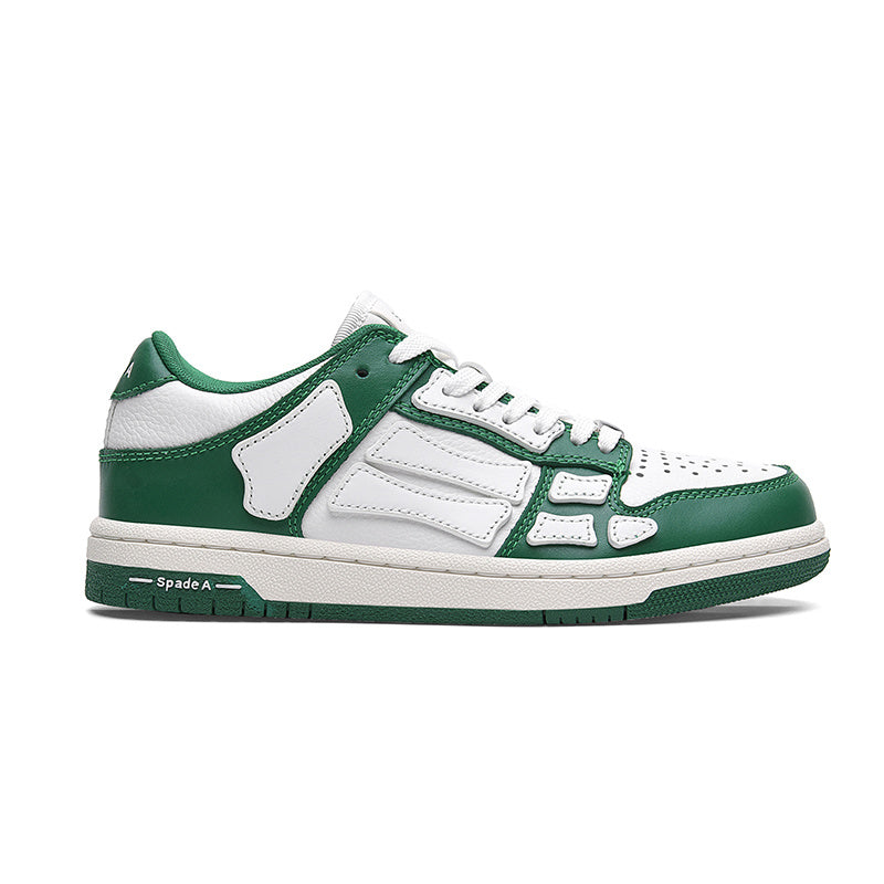 Spade A Low-Top Sneakers in Green and White FS003-344 - product image from the listing.