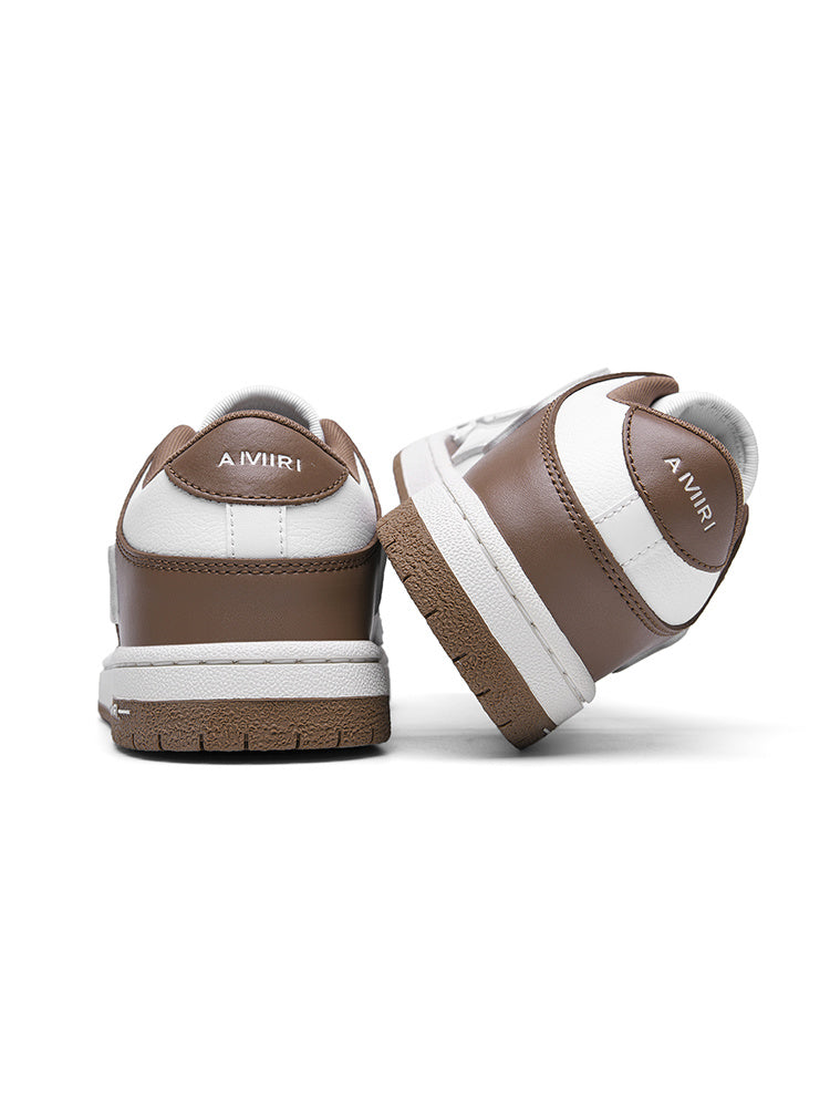Brown and White AMIRI Low-Top Sneakers - product image from the listing.
