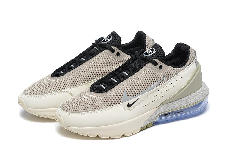 Nike Air Max Sneakers in Reflective in Silver and Cream - product image from the listing.