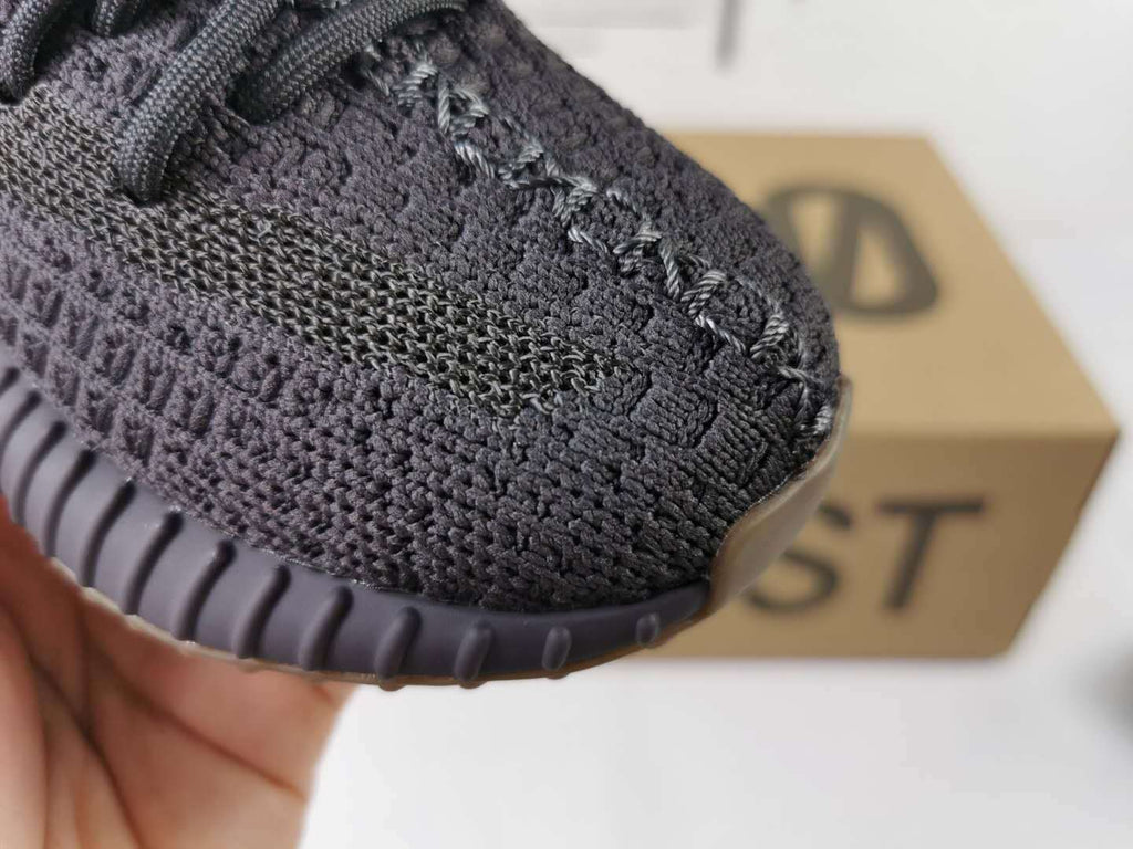 Black and Gum Yeezy 350 V2 Kids Sneakers - product image from the listing.