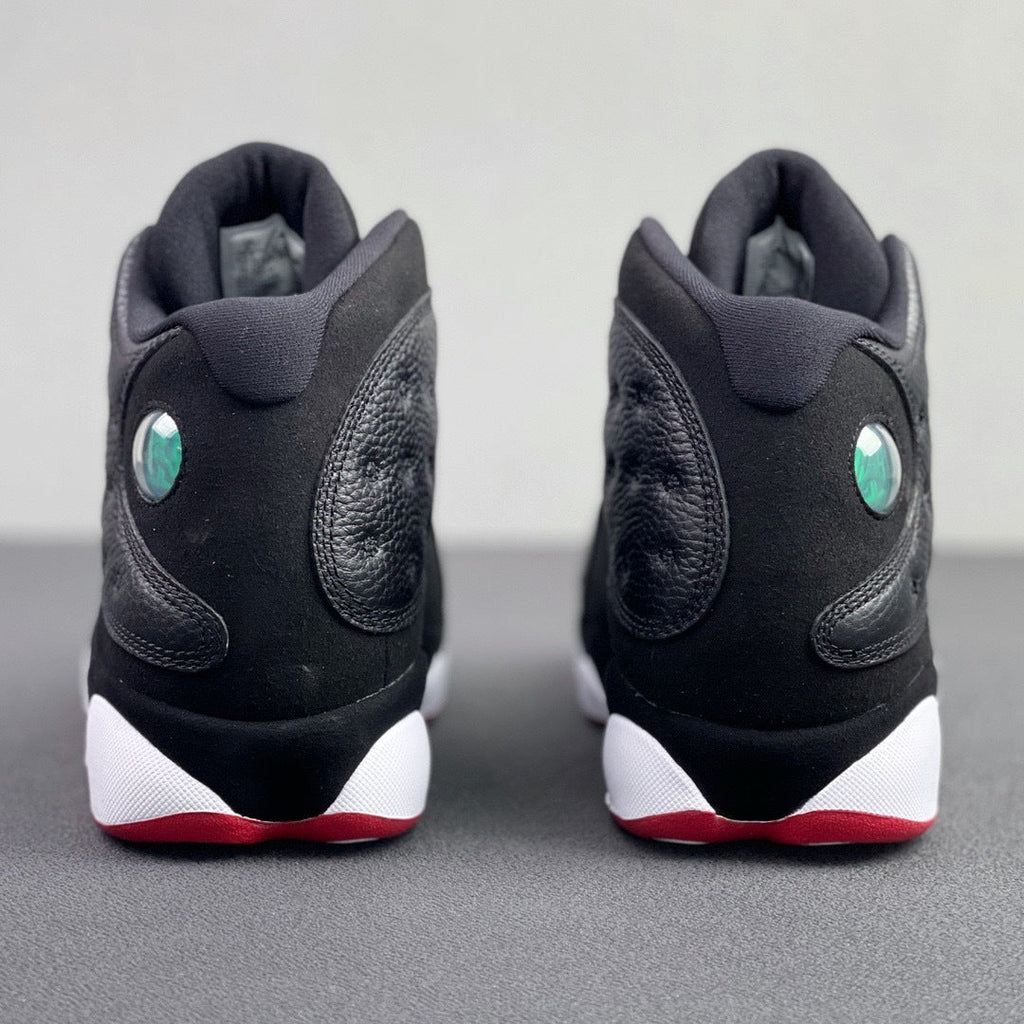 Air Jordan 13 Playoffs Black Red High-Top Sneakers - product image from the listing.