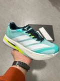 adidas Adizero Lightstrike Pro Running Shoes, in Mint and Black - product image from the listing.