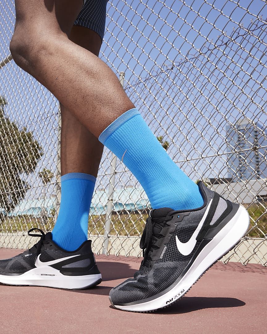 Nike Structure 25 Road Running Shoes in Black DJ7883-002 - product image from the listing.