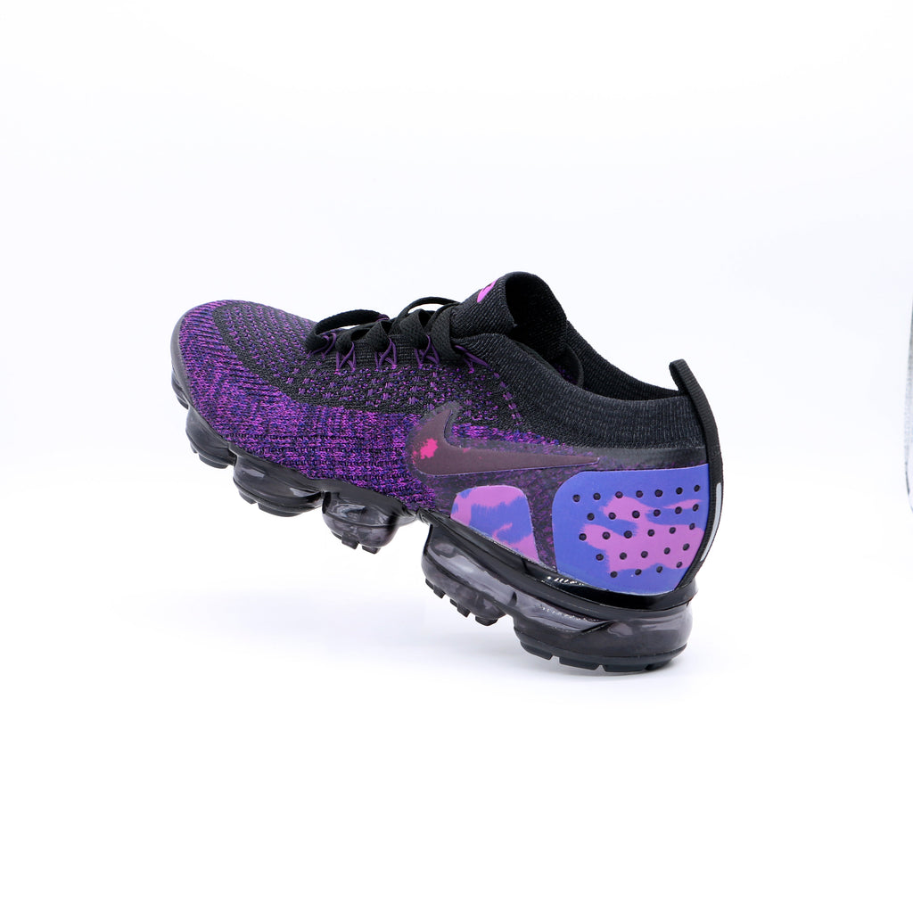 Nike Air VaporMax Flyknit 2 Sneakers in Black Purple Pink 942842-013 - product image from the listing.