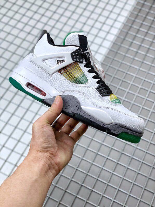 Air Jordan 4 Do the Right Thing Basketball Sneakers in White - product image from the listing.