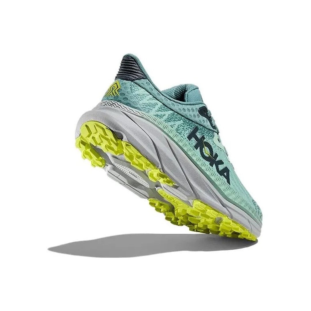 Teal HOKA Challenger 7 Trail Running Shoes - product image from the listing.