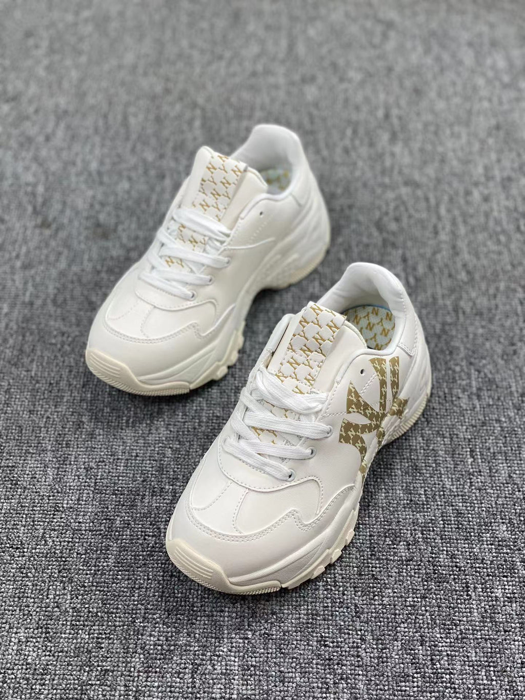 White MLB Chunky Low-Top Sneakers - product image from the listing.