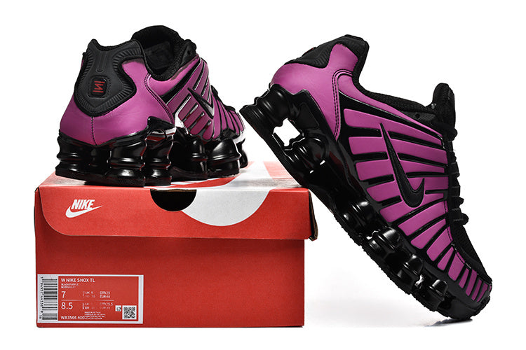 Pink and Black Nike Shox TL Sneakers - product image from the listing.