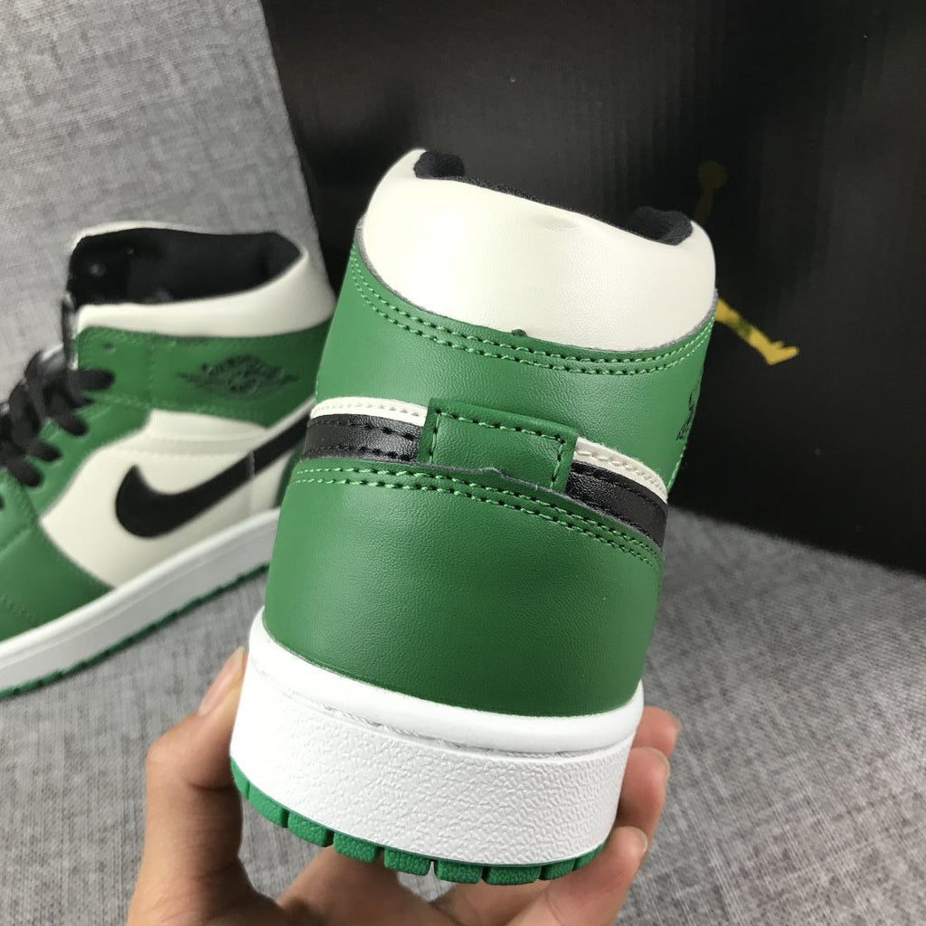 Air Jordan 1 Mid Celtics White Green Black Sneaker 852542-301 - product image from the listing.