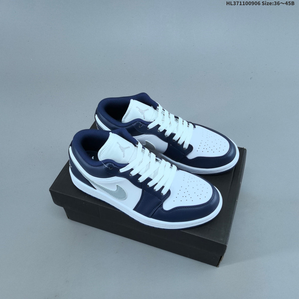 Sneakers, White Multi-Color, - Jordan 1 Low OG 553558-146 - product image from the listing.