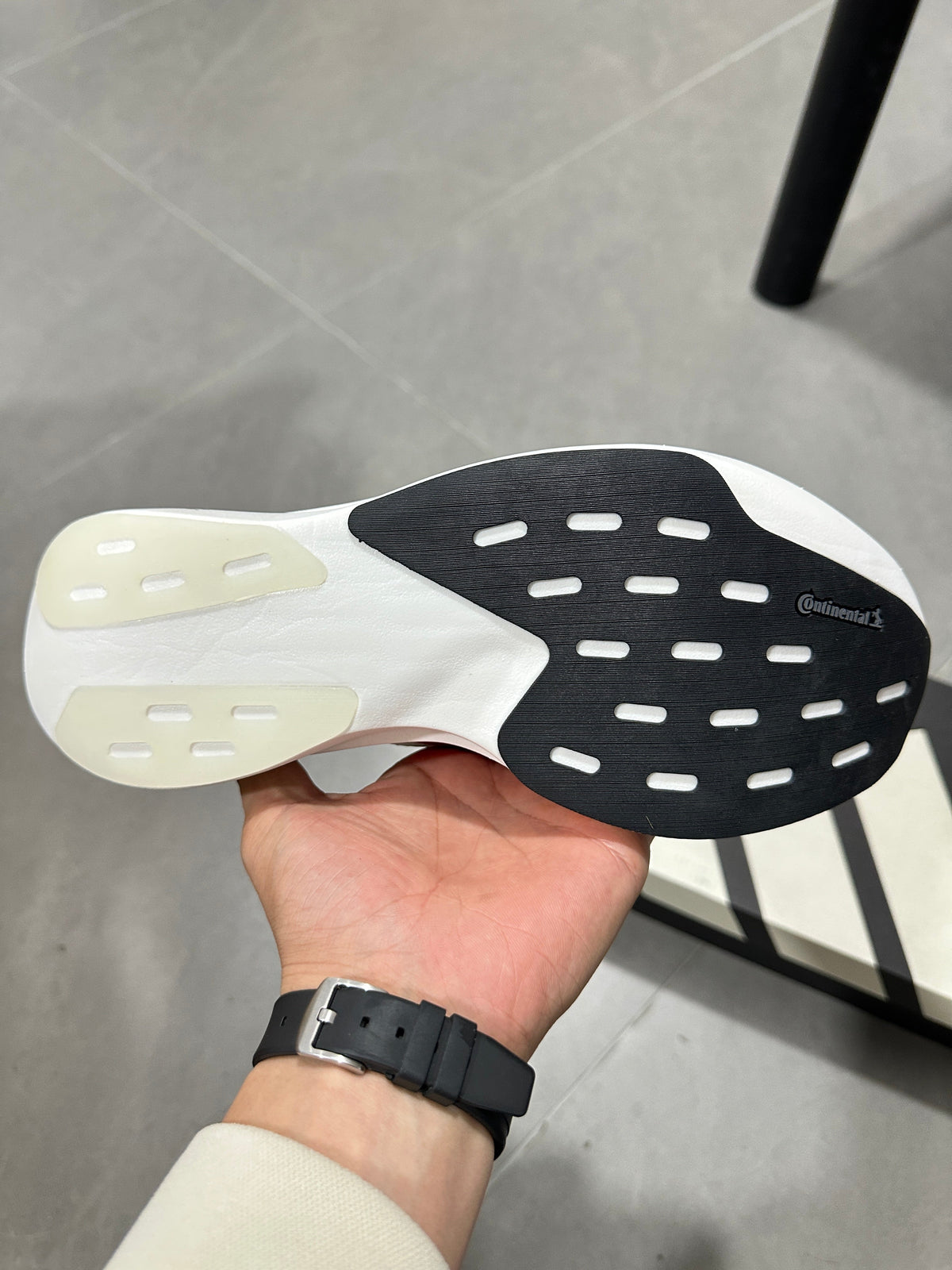 adidas Adizero Lightstrike Pro Running Shoes in White Red - product image from the listing.