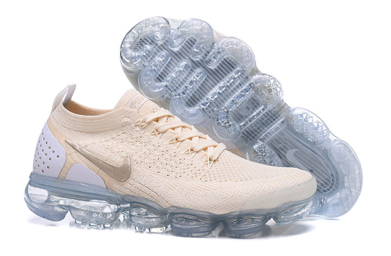Nike Air VaporMax Flyknit 2 Sneakers in Light Yellow 942843-201 - product image from the listing.