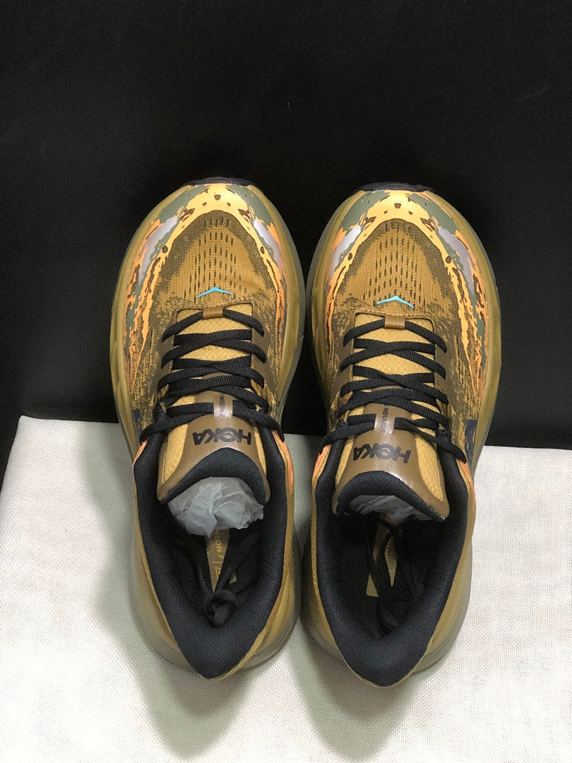 HOKA Stinson 7 Trail Shoes for Running in Camo - product image from the listing.