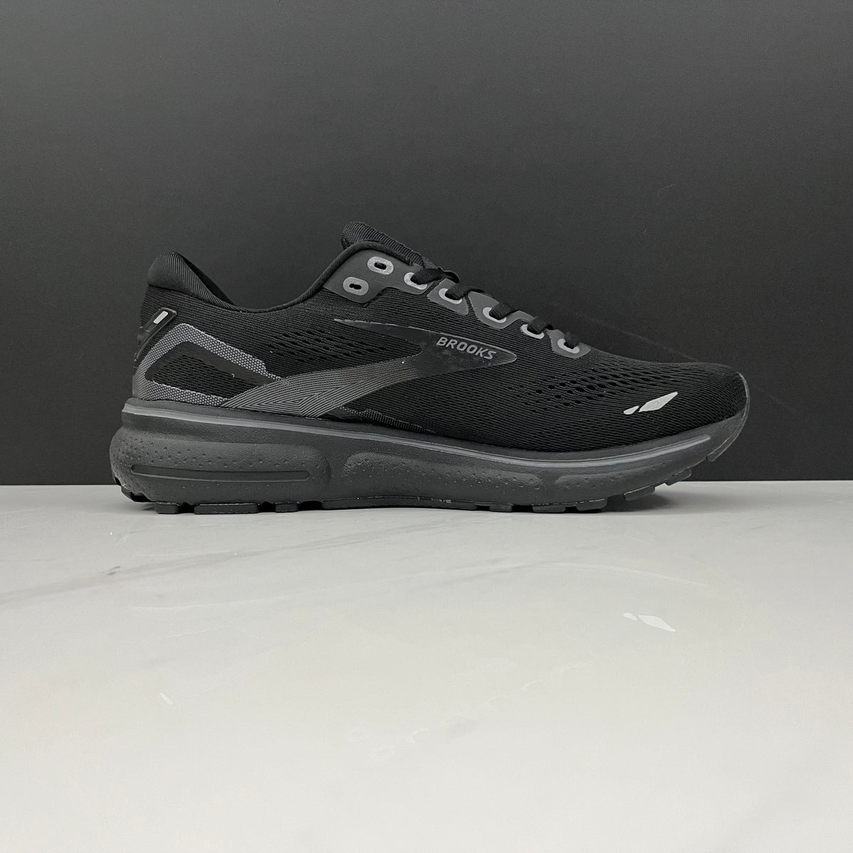 Brooks Ghost 15 Running Shoes, in Black and Gray - product image from the listing.