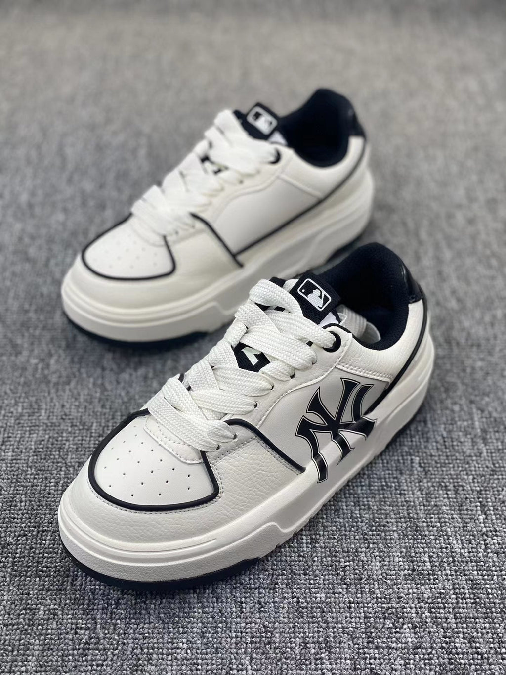 White MLB Chunky Low-Top Sneakers - product image from the listing.
