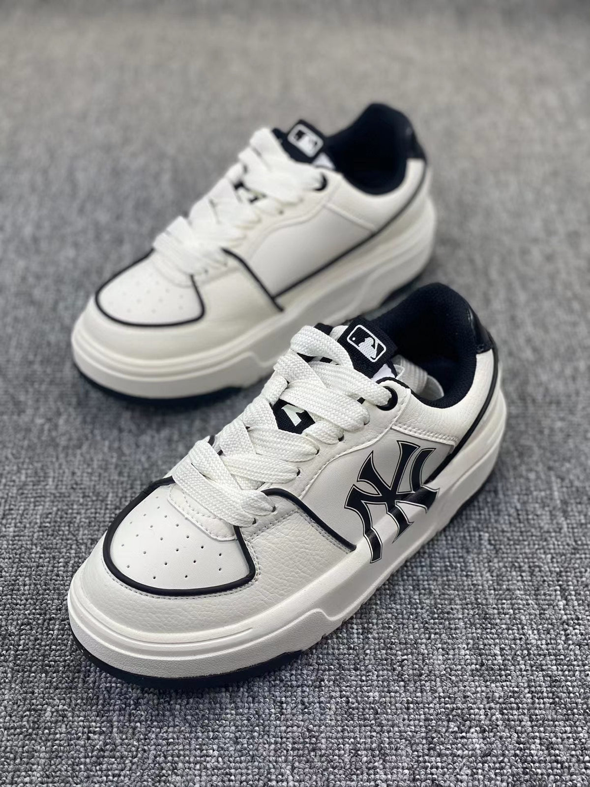 White MLB Chunky Low-Top Sneakers - product image from the listing.