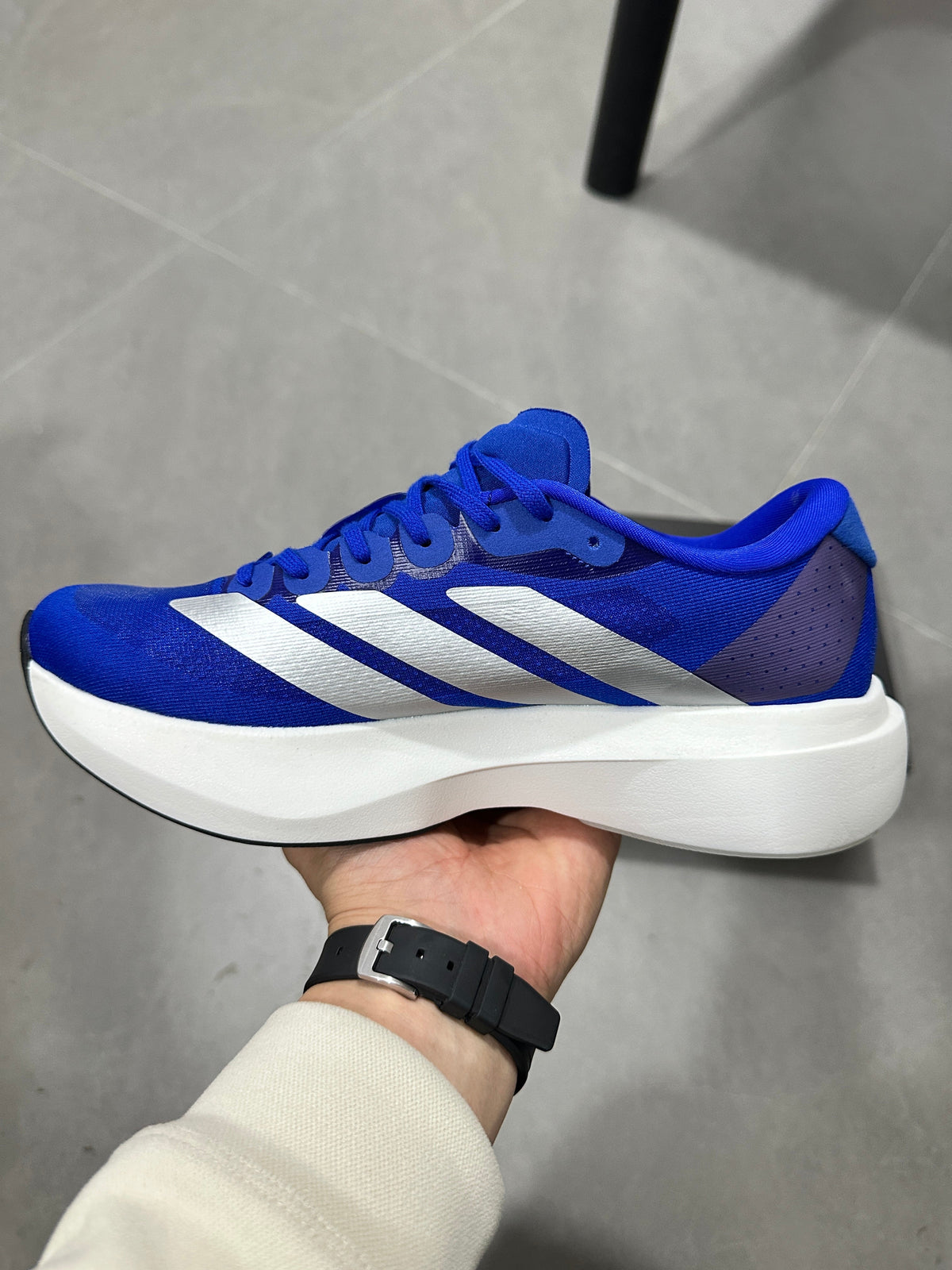adidas Adizero Lightstrike Pro Running Shoes in Blue White - product image from the listing.