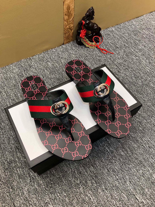 Women's YGS011 and Man Leather Slippers 36-44 Shoes with Box - product image from the listing.