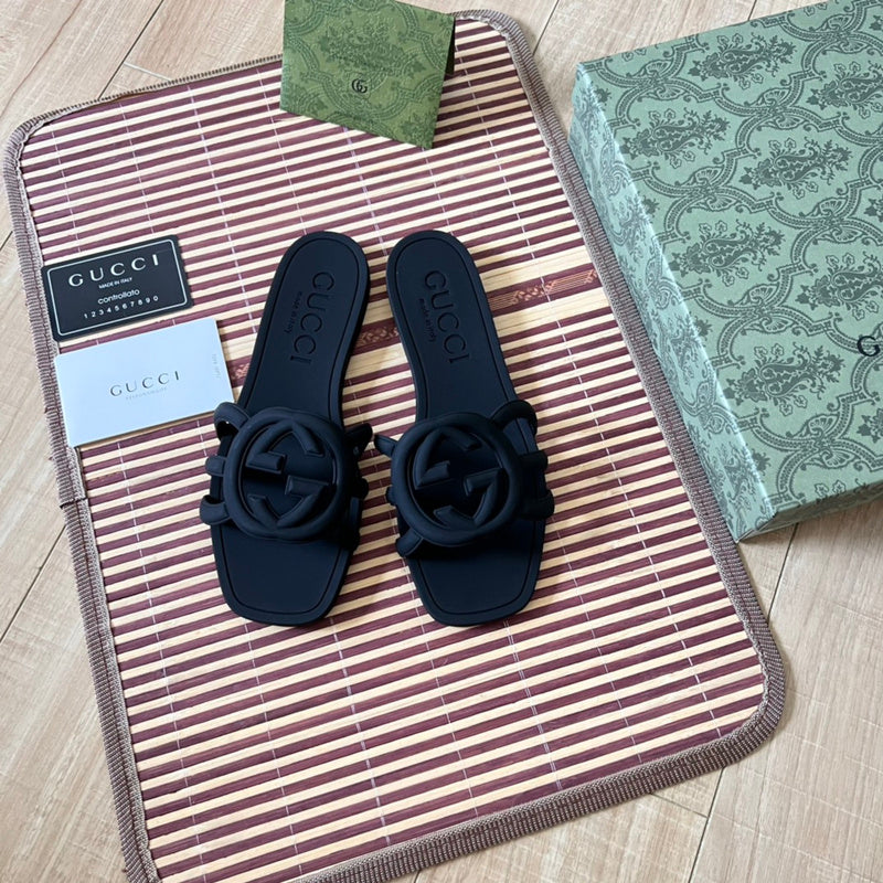 Women's MJGS71 Leather Slipper Size 35-42 Shoes with box - product image from the listing.