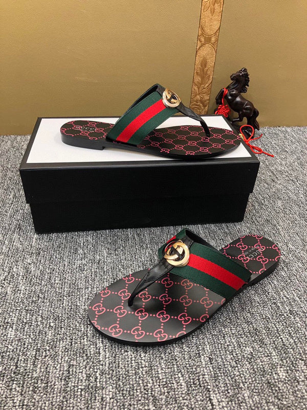 Women's YGS011 and Man Leather Slippers 36-44 Shoes with Box - product image from the listing.