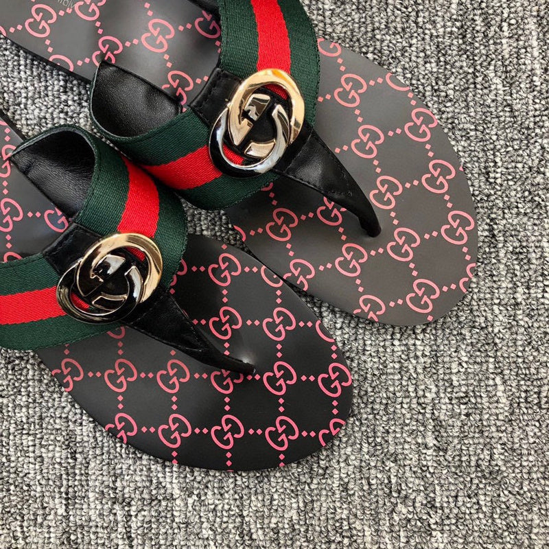 Women's YGS011 and Man Leather Slippers 36-44 Shoes with Box - product image from the listing.