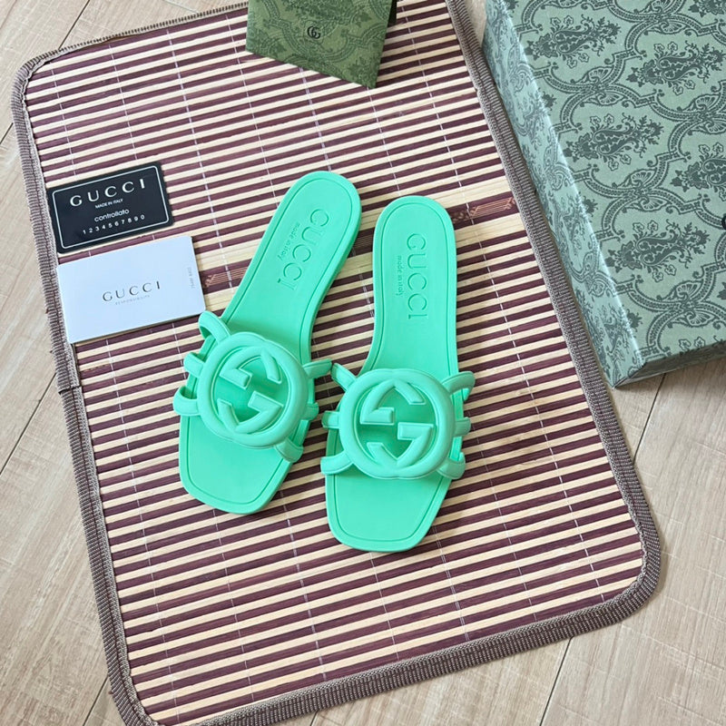 Women's MJGS71 Leather Slipper Size 35-42 Shoes with box - product image from the listing.