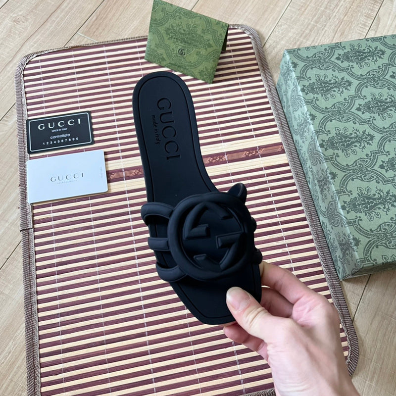Women's MJGS71 Leather Slipper Size 35-42 Shoes with box - product image from the listing.