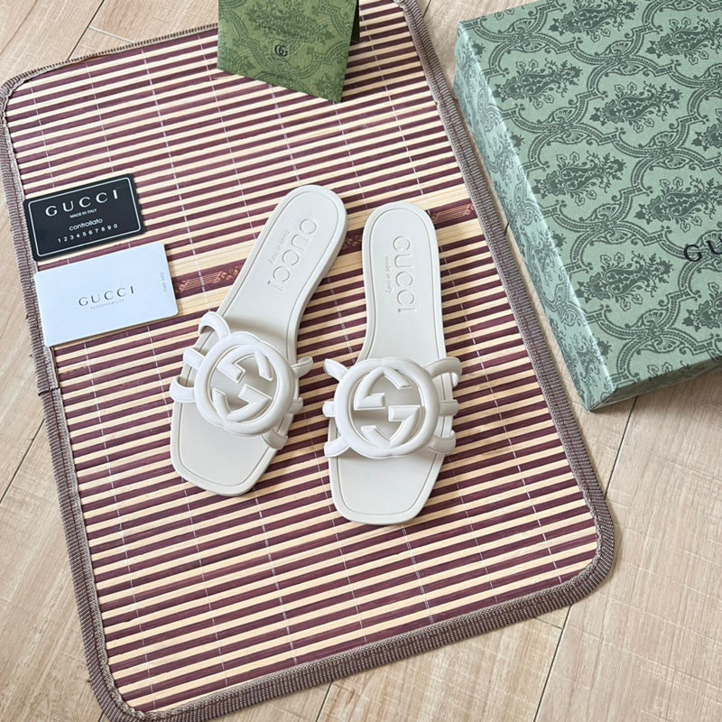 Women's MJGS71 Leather Slipper Size 35-42 Shoes with box - product image from the listing.