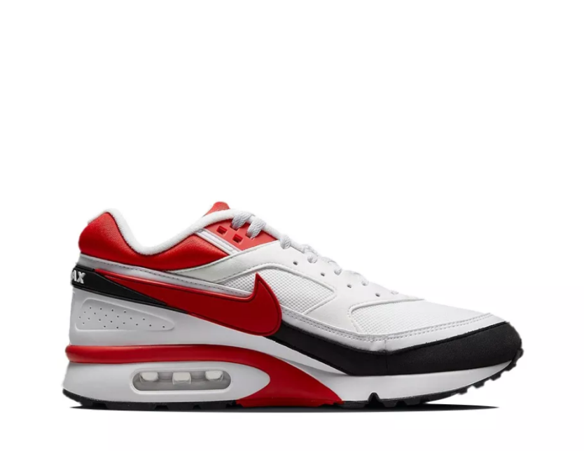 Nike Air Max BW Sneakers in White Red Black - product image from the listing.