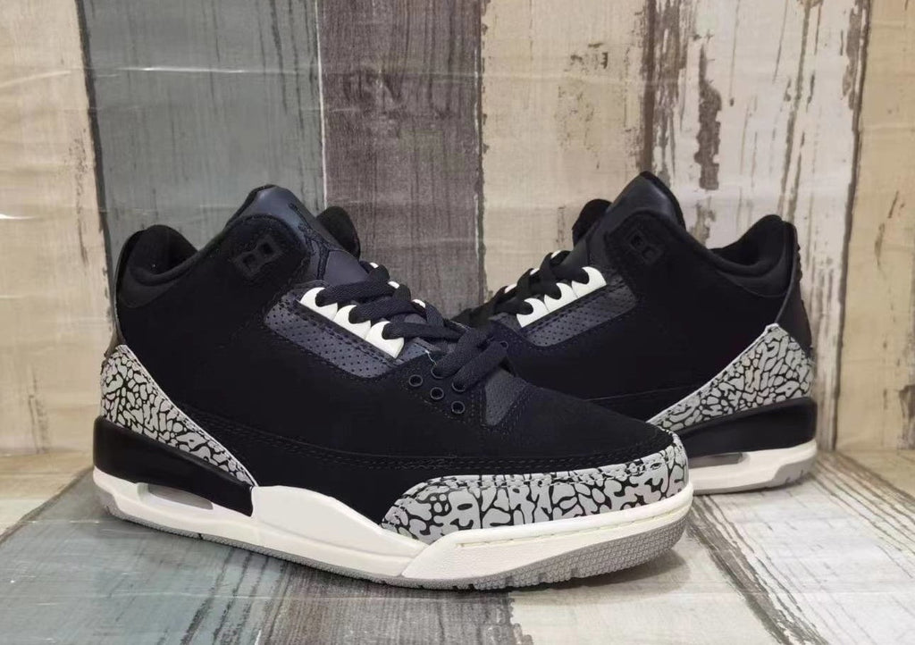 Men's Air Jordan 3 Retro 'Black/Off-White' - product image from the listing.