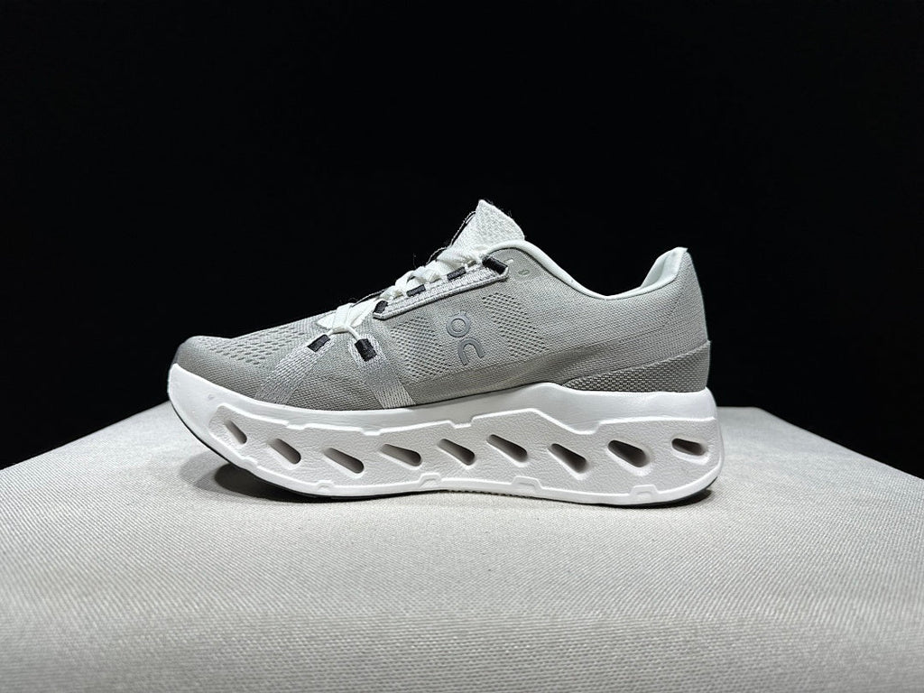 On Cloudeclipse Running Shoes, in Gray and White - product image from the listing.