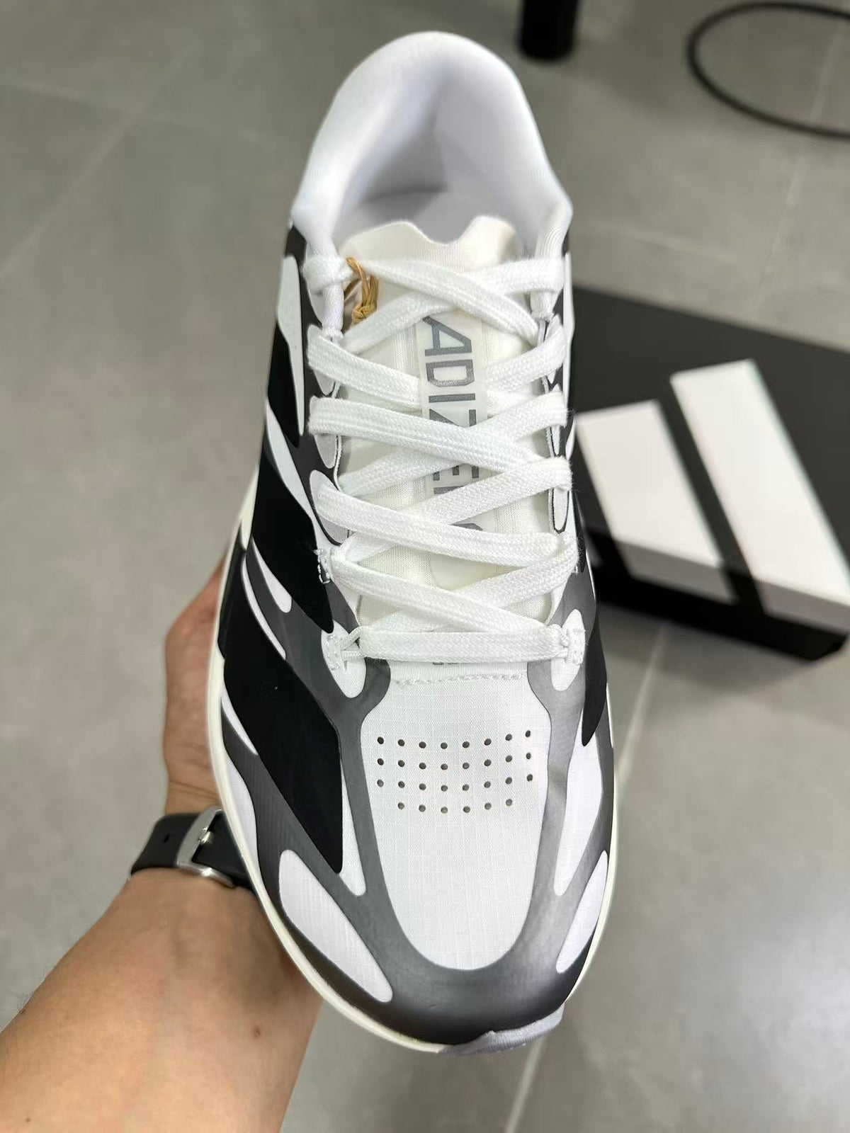 Nike Lightstrike Pro Running Shoes in White Black KI4763 - product image from the listing.