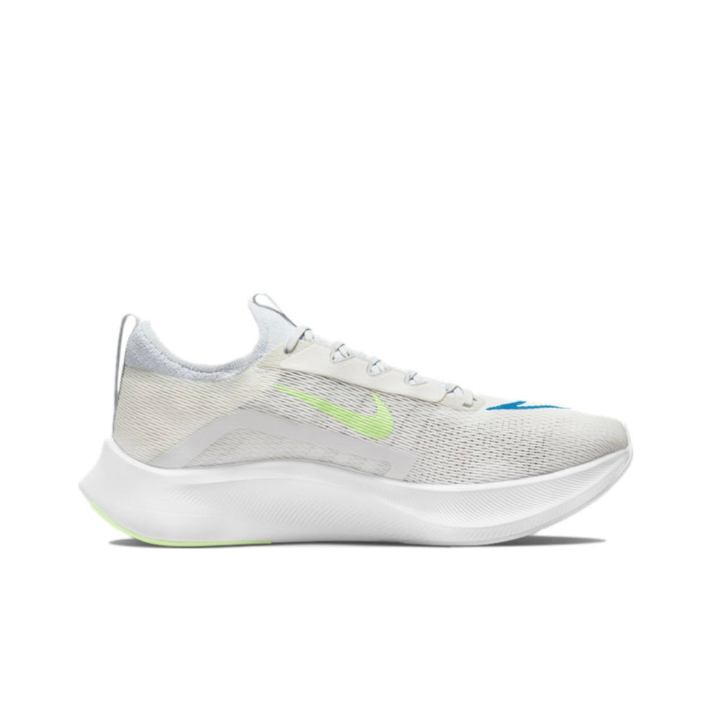 Nike Zoom Fly 4 Running Shoes in White Yellow CT2392-100 - product image from the listing.
