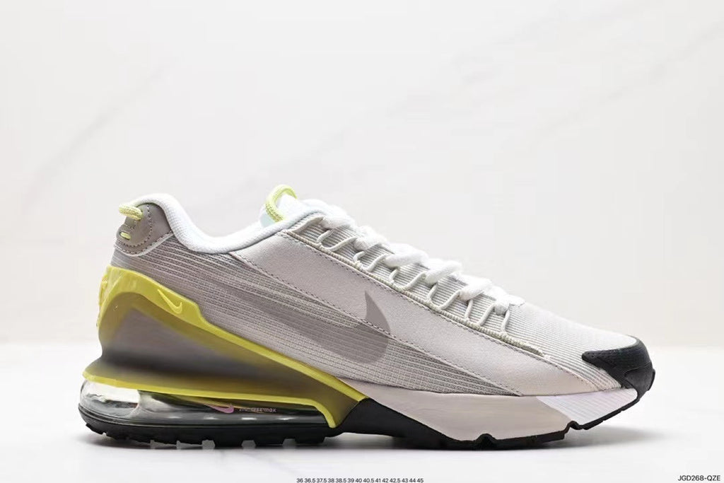 White and Volt Nike Air Max 95 Sneakers - product image from the listing.