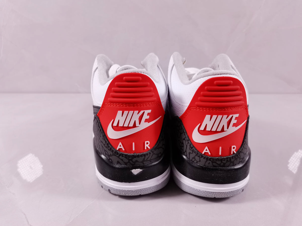 Air Jordan 3 Retro White Cement Black Sneakers - product image from the listing.