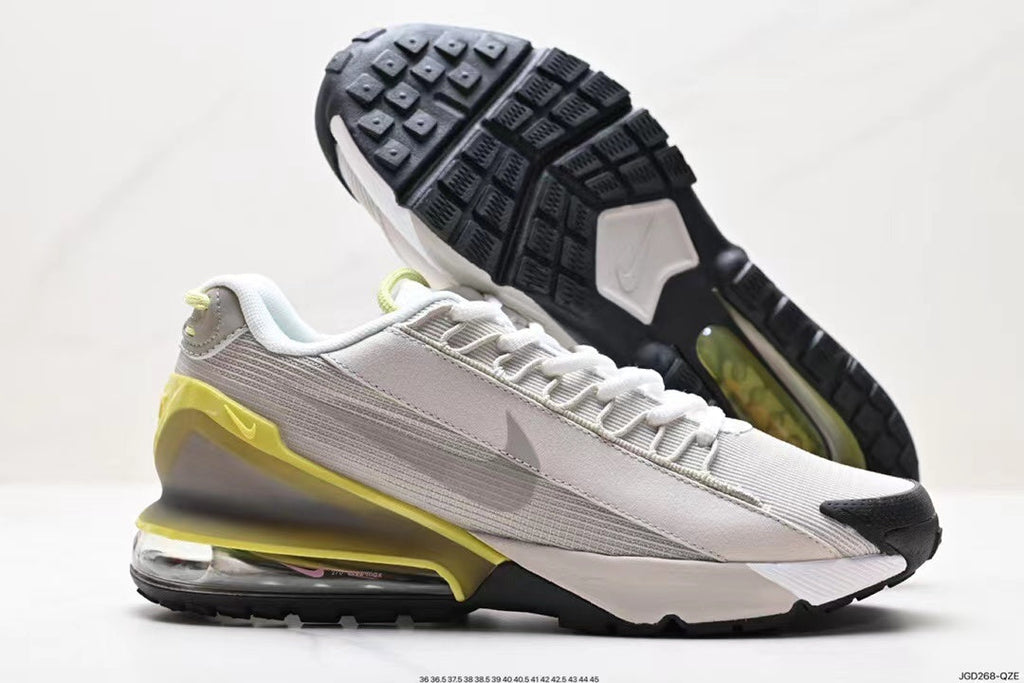 White and Volt Nike Air Max 95 Sneakers - product image from the listing.