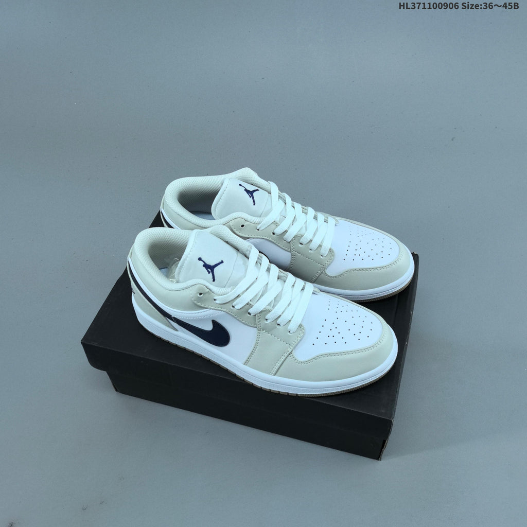 Sneakers, White Multi-Color, - Jordan 1 Low OG 553558-146 - product image from the listing.