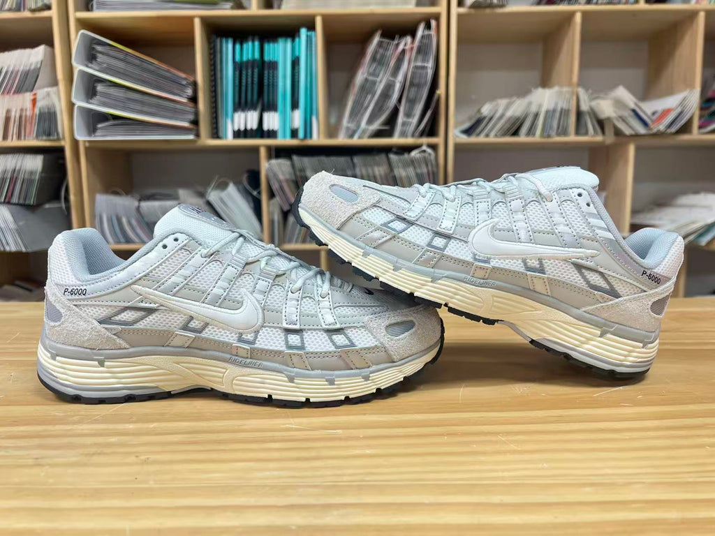 White and Grey Nike P-6000 Sneakers IU7549-072 - product image from the listing.