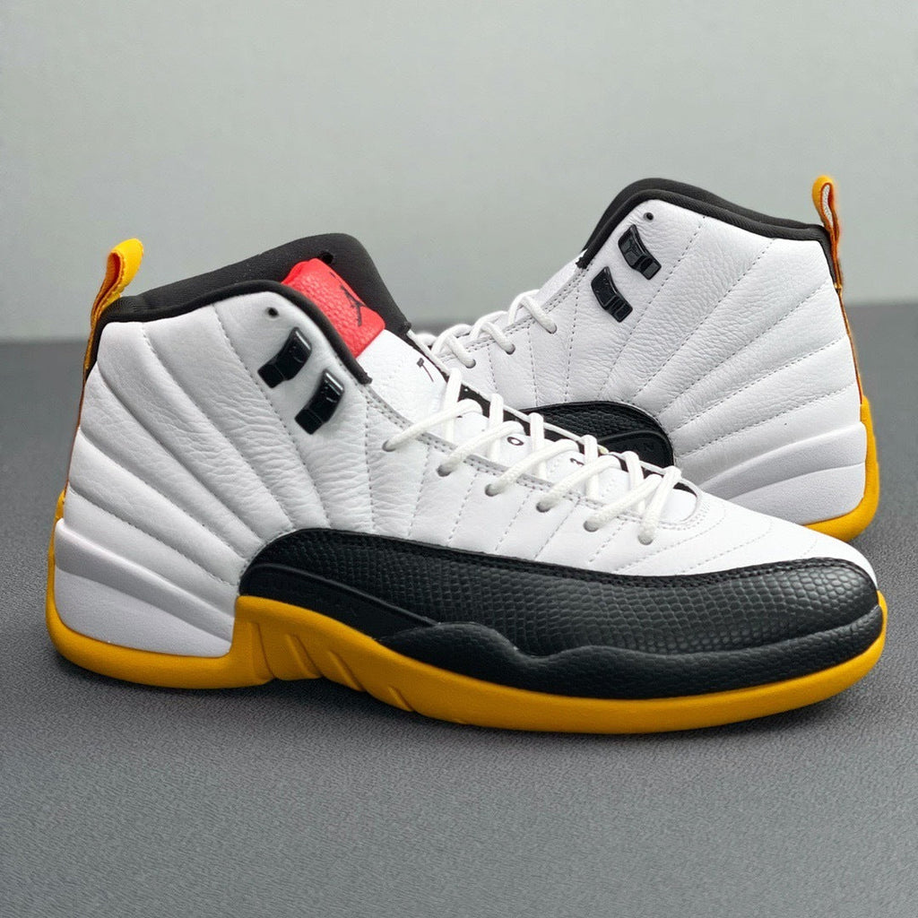 Air Jordan 12 25 Years in China White Black Yellow DR8887-100 - product image from the listing.