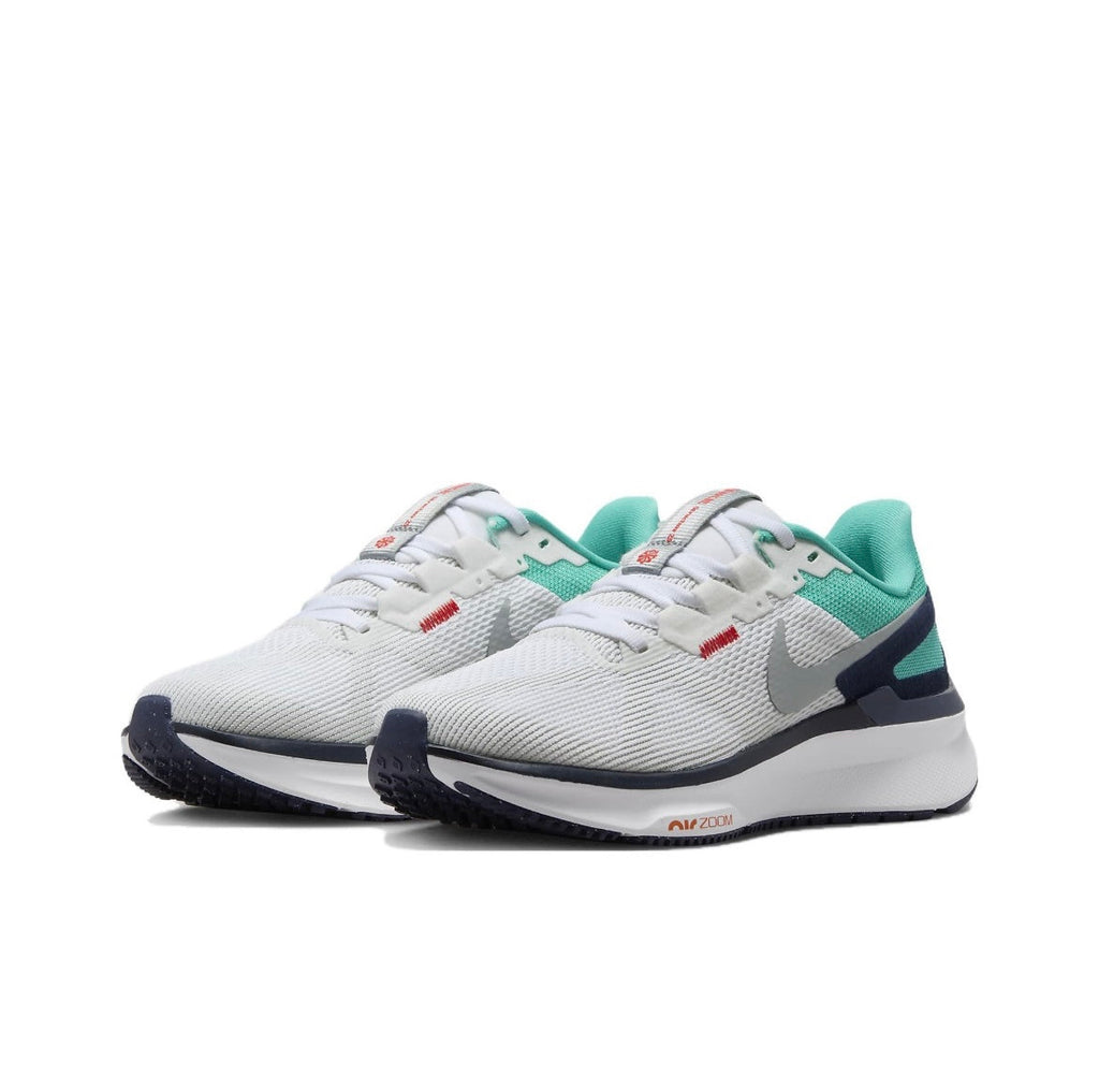 Nike Structure 25 Road Running Shoes in White Green DJ7884-102 - product image from the listing.