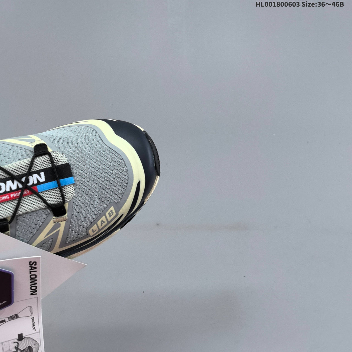 Gray Salomon XT-6 GTX Trail Running Shoes - product image from the listing.