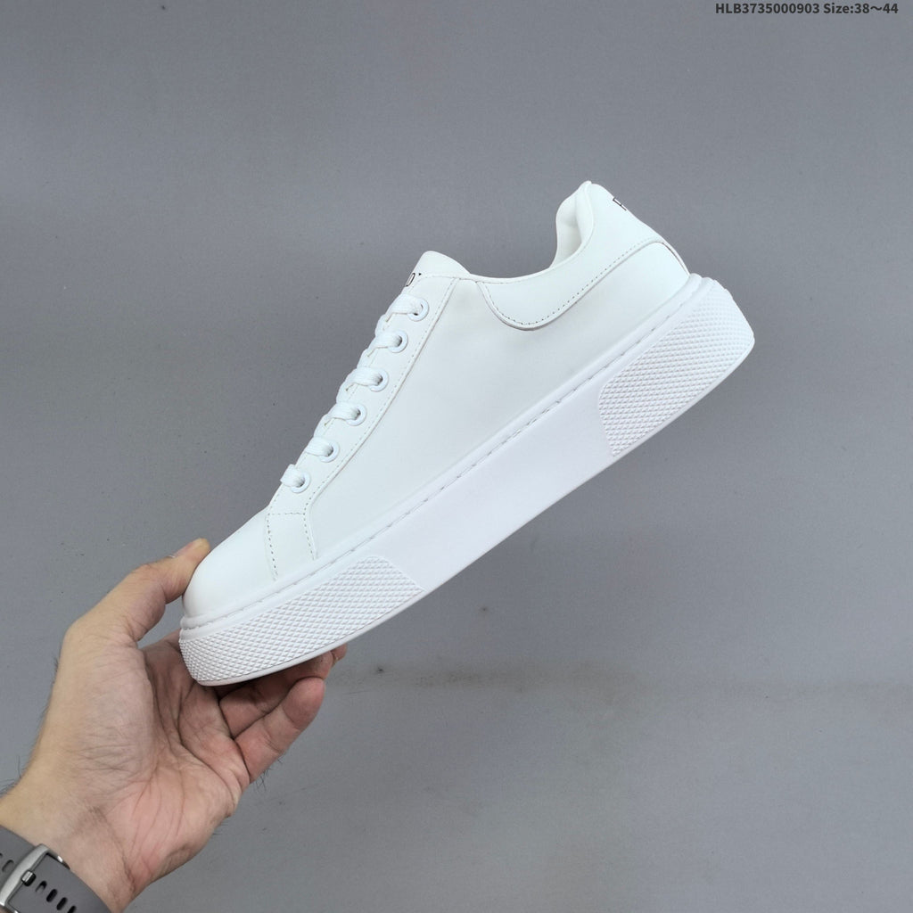Prada Cloudbust Thunder Low-Top Sneakers, in White and Black - product image from the listing.