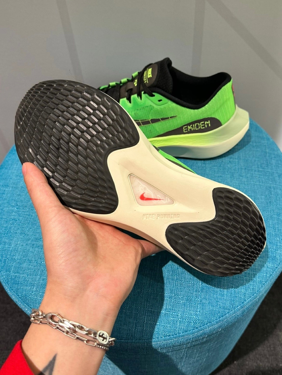 Nike Zoom Fly 5 Ekiden Running Shoes in Green DZ4783-304 - product image from the listing.