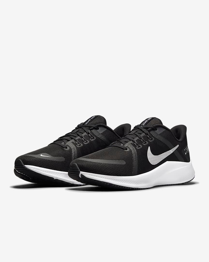 Nike Quest 4 Running Shoes in Black White DA1105-002 - product image from the listing.
