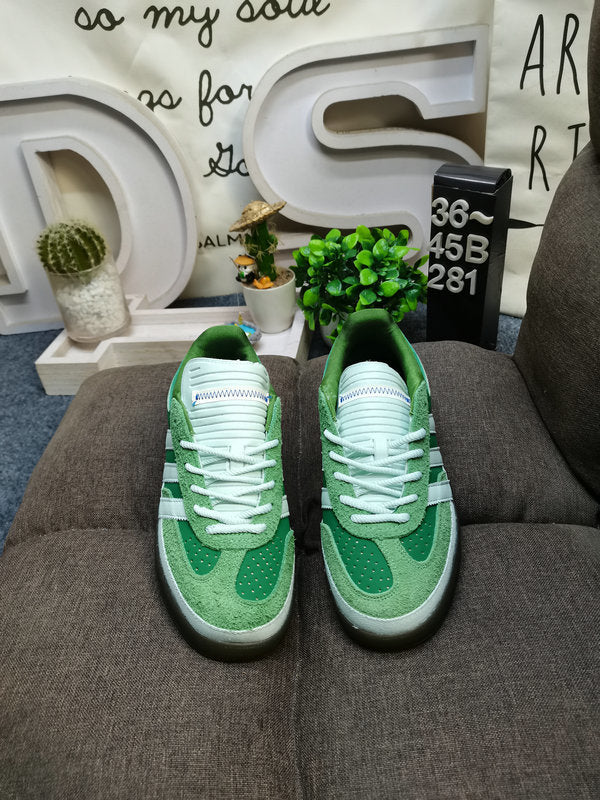 adidas Bad Bunny Gazelle Indoor Sneakers in Green JS5049 - product image from the listing.