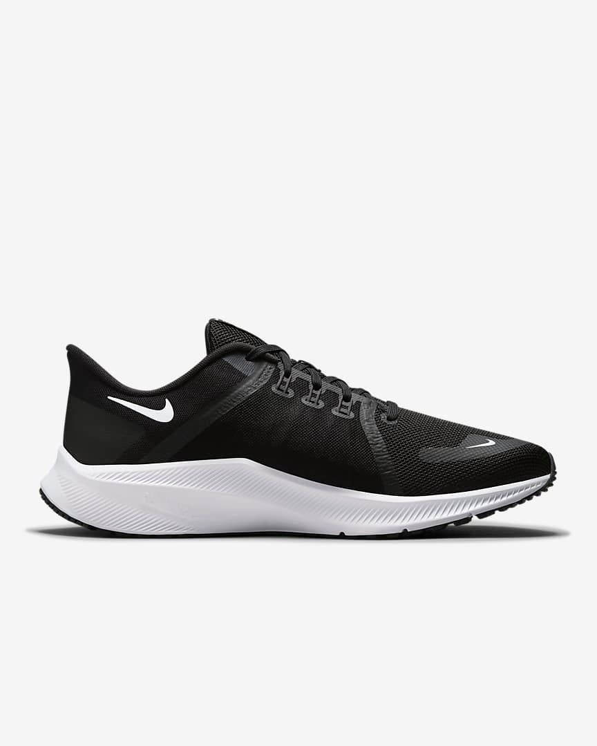 Nike Quest 4 Running Shoes in Black White DA1105-002 - product image from the listing.