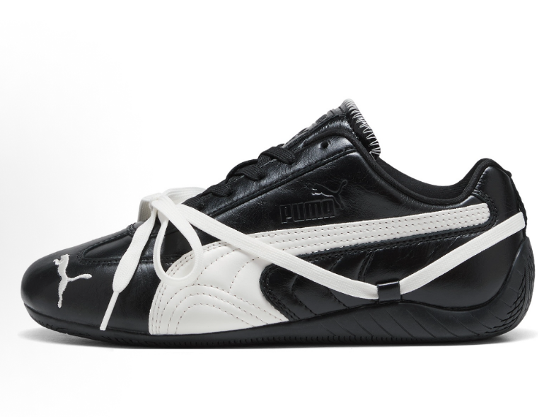 Puma Speedcat Leather Sneakers in Black White - product image from the listing.