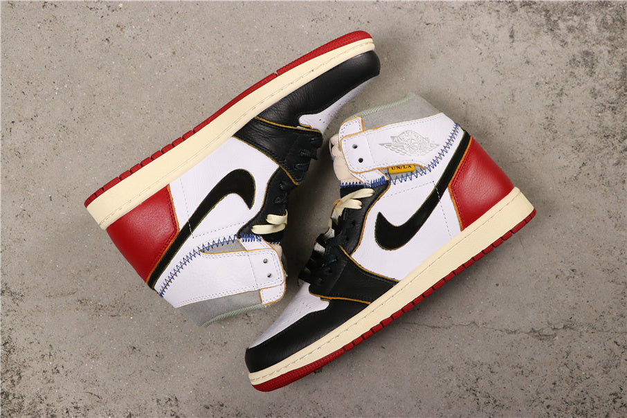 Air Jordan 1 Retro High OG NRG Sneakers White Black Varsity in Red - product image from the listing.