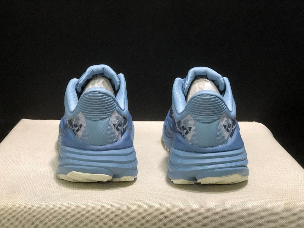 HOKA Stinson 7 Trail Shoes for Running, Blue Pattern - product image from the listing.